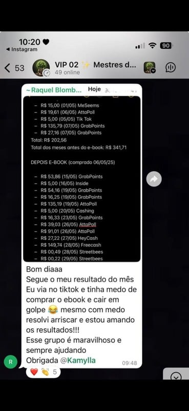 Depoimento de sucesso - Carlos alcançou R$ 590 no segundo mês