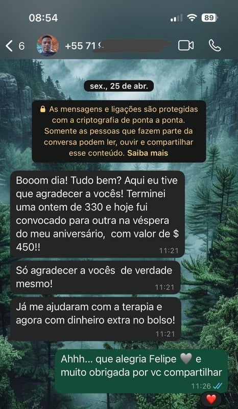 Depoimento de sucesso - Felipe fez R$ 330 em um único dia